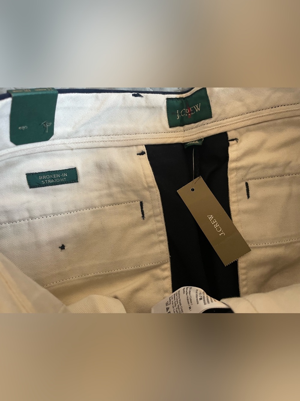 J. CREW Broken-in Straight chino pant in Newport Navy Size 30/32 NWT $98 CD466 - Picture 8 of 10